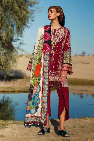 EL22-09 A (NIMA)  | Elan Lawn 2022 | Unstitched Embroidered Lawn Suit