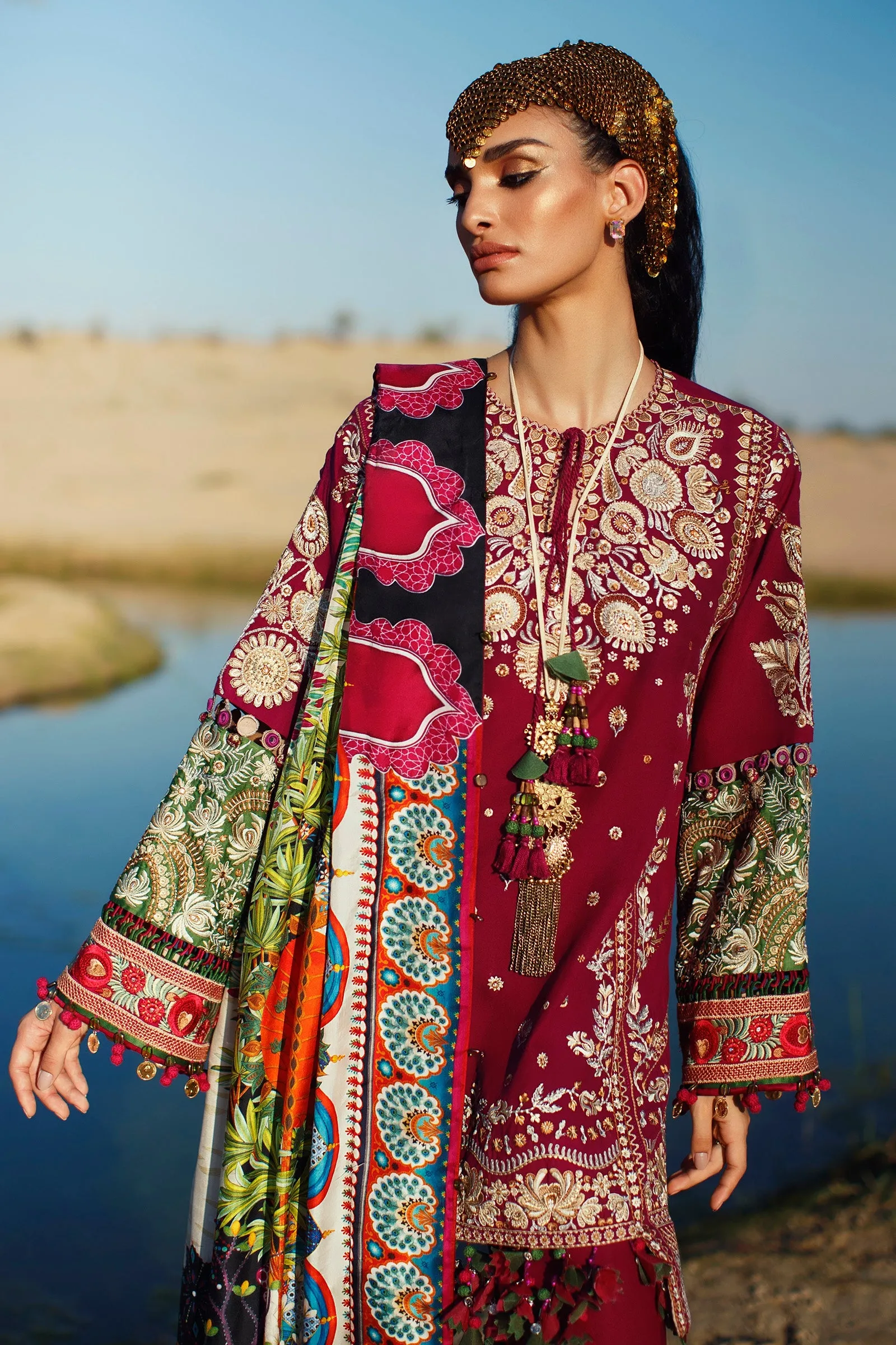 EL22-09 A (NIMA)  | Elan Lawn 2022 | Unstitched Embroidered Lawn Suit