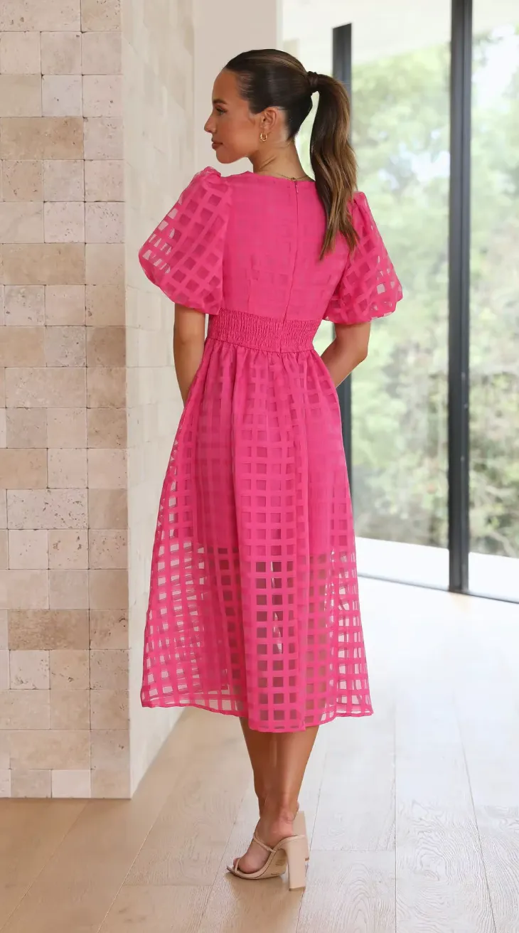 Eyelet Midi Dress | Lightweight | Summer-Ready