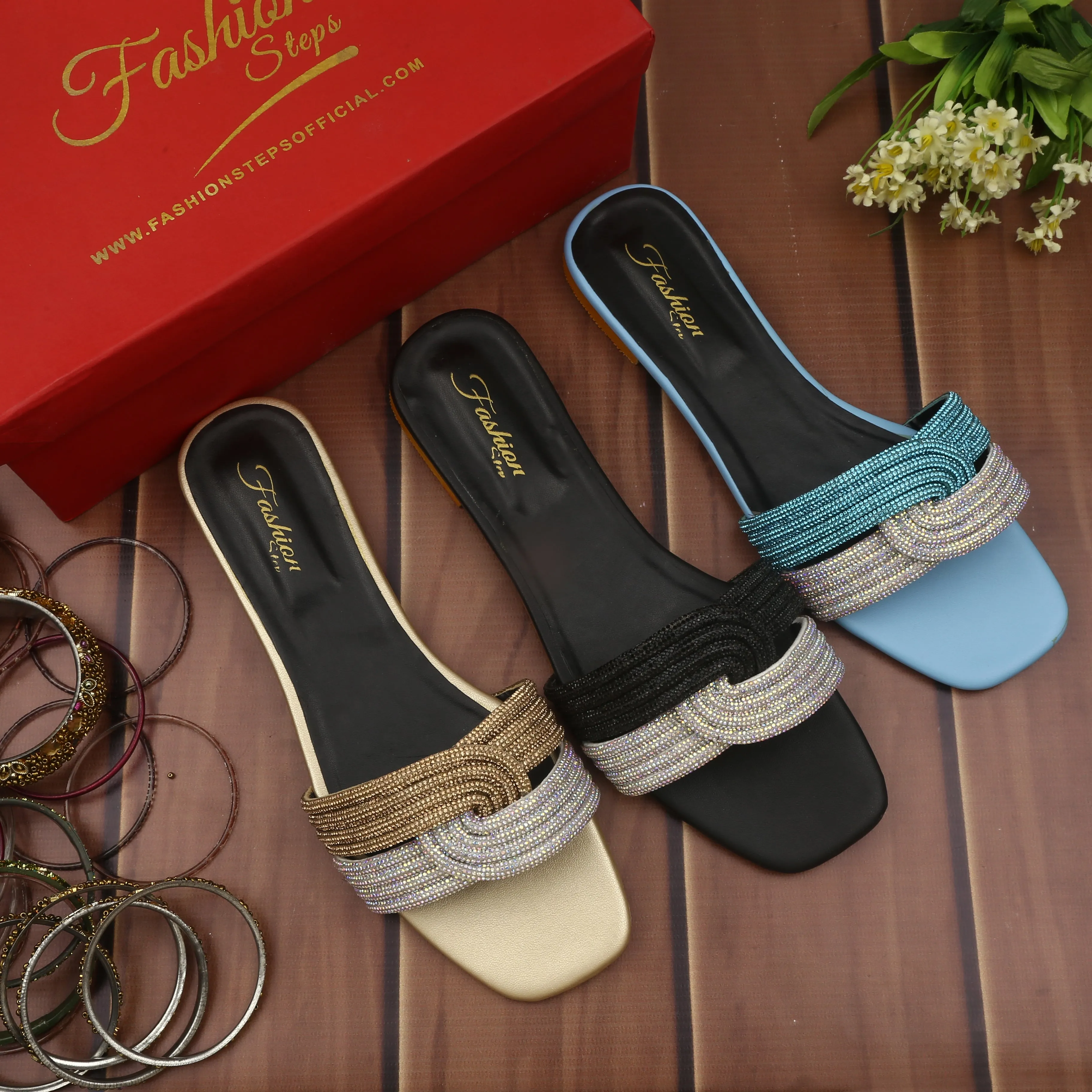 Fashion Figma Flats (Blue)
