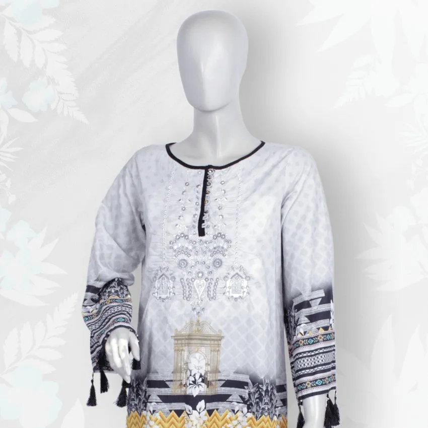 Girls Casual Printed 2Piece Lawn Suit -PRKT-033