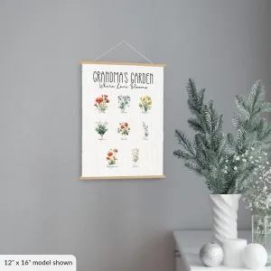 Grandma's Garden Hanging Canvas