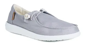 Grey Kayak Canvas Slip On Shoes