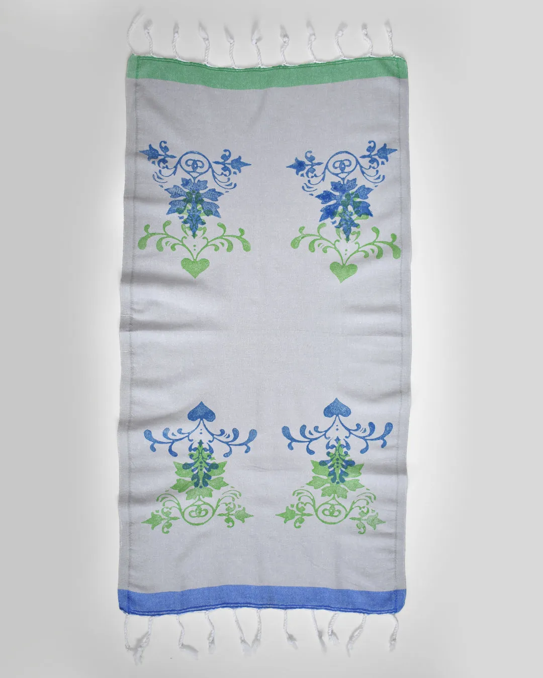 Grey Screen Printed Hand Towel – Knidos Collection