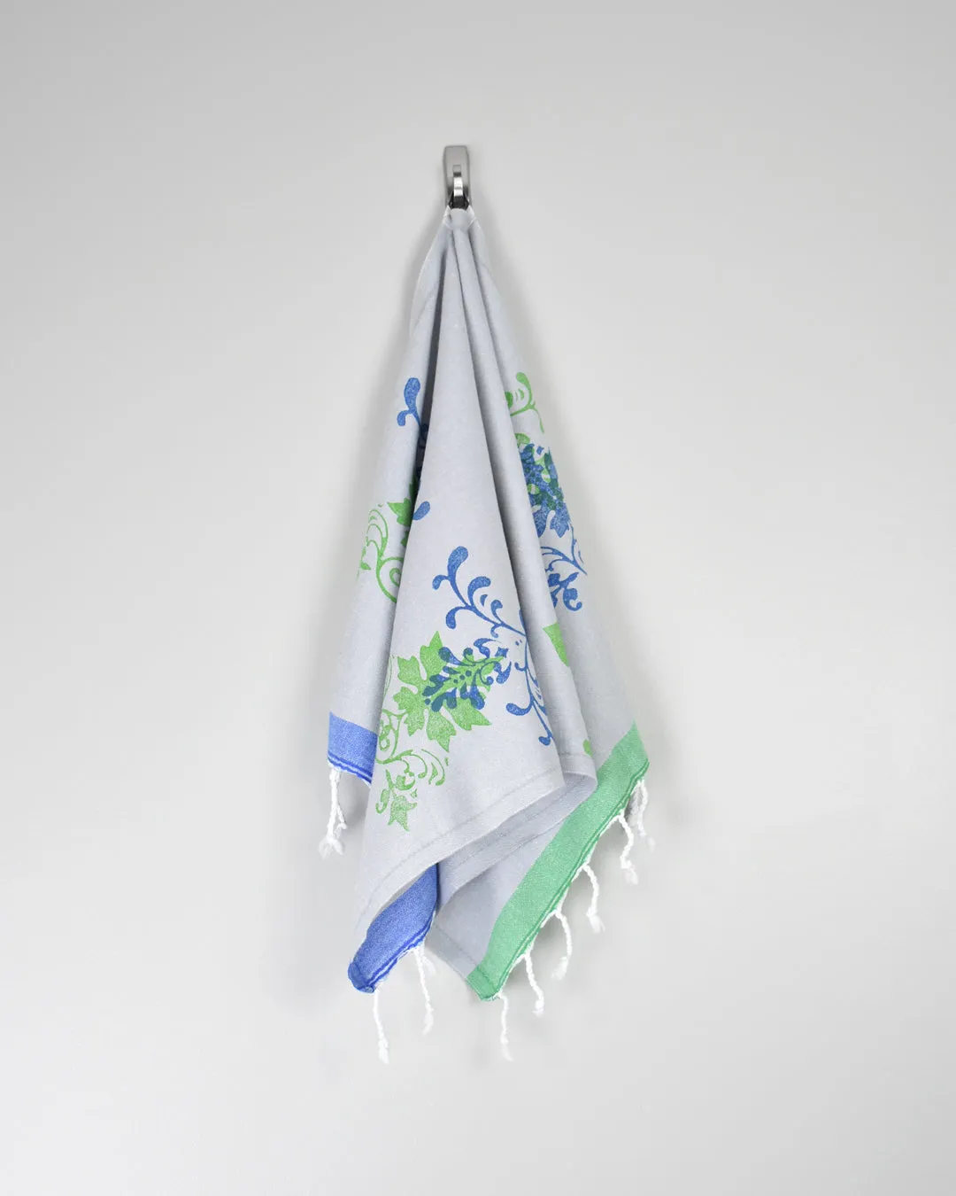 Grey Screen Printed Hand Towel – Knidos Collection