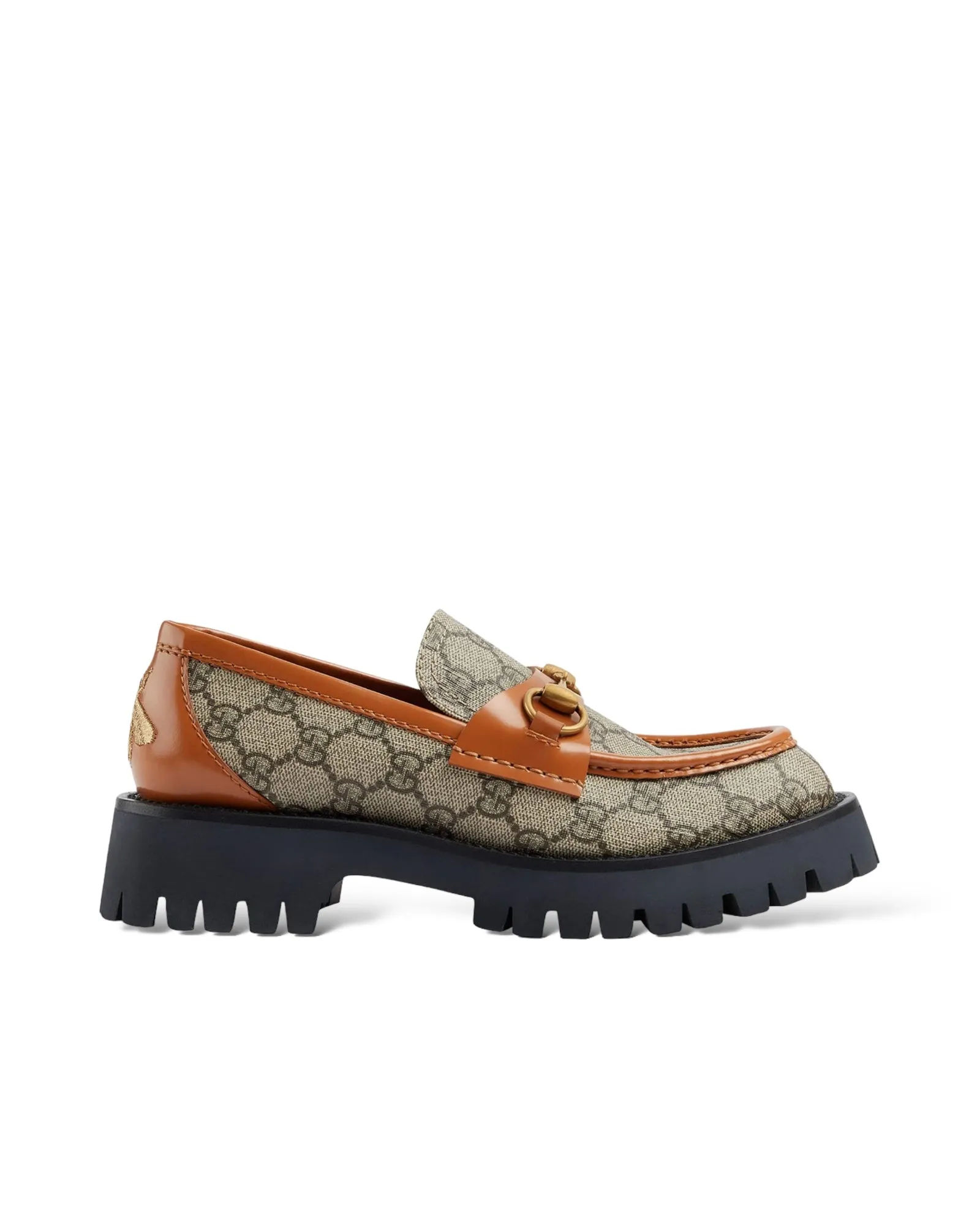 GUCCI
GG Supreme Canvas Lug-Sole Loafers