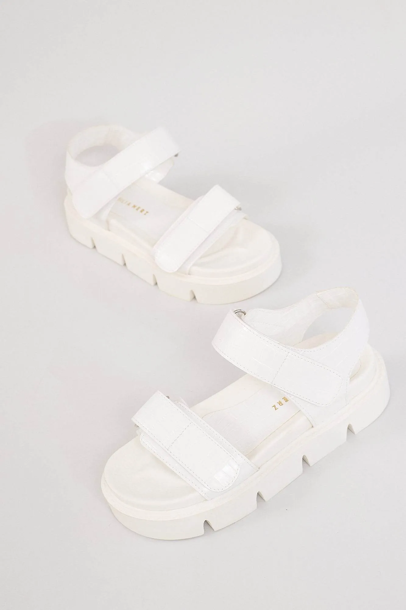 Haarlem Chunky Platform Sandals - White