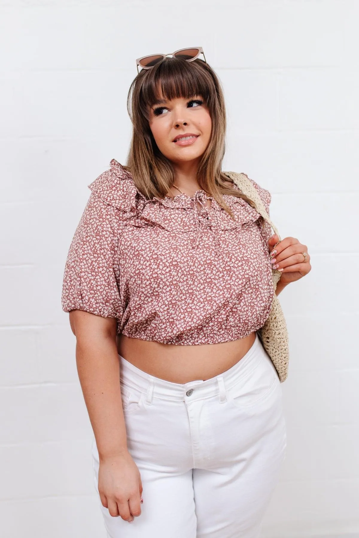 Hazel Blues® |  Golden Hour Top in Rose