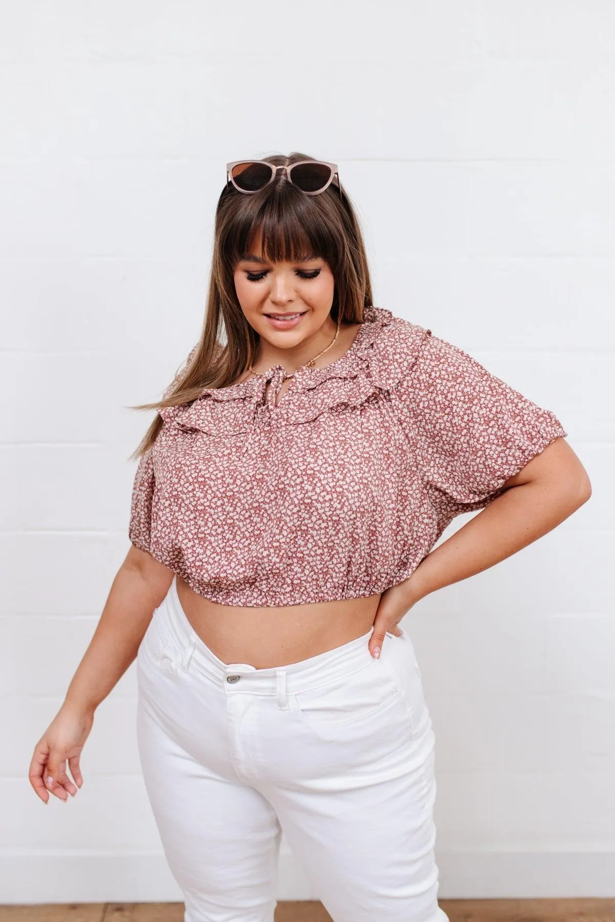 Hazel Blues® |  Golden Hour Top in Rose