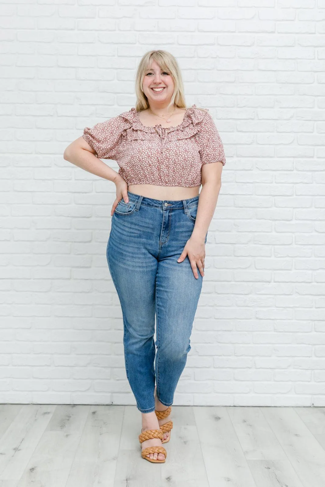 Hazel Blues® |  Golden Hour Top in Rose