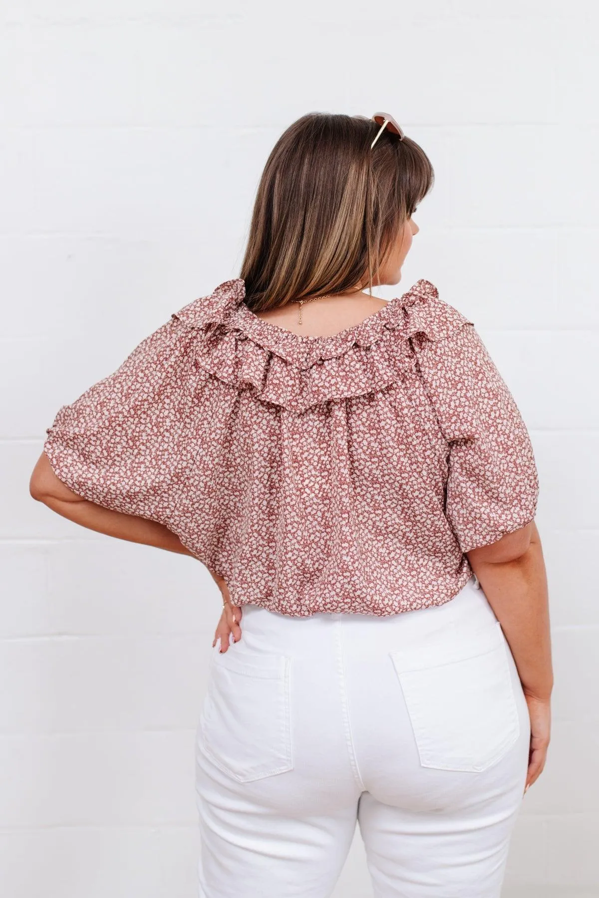 Hazel Blues® |  Golden Hour Top in Rose