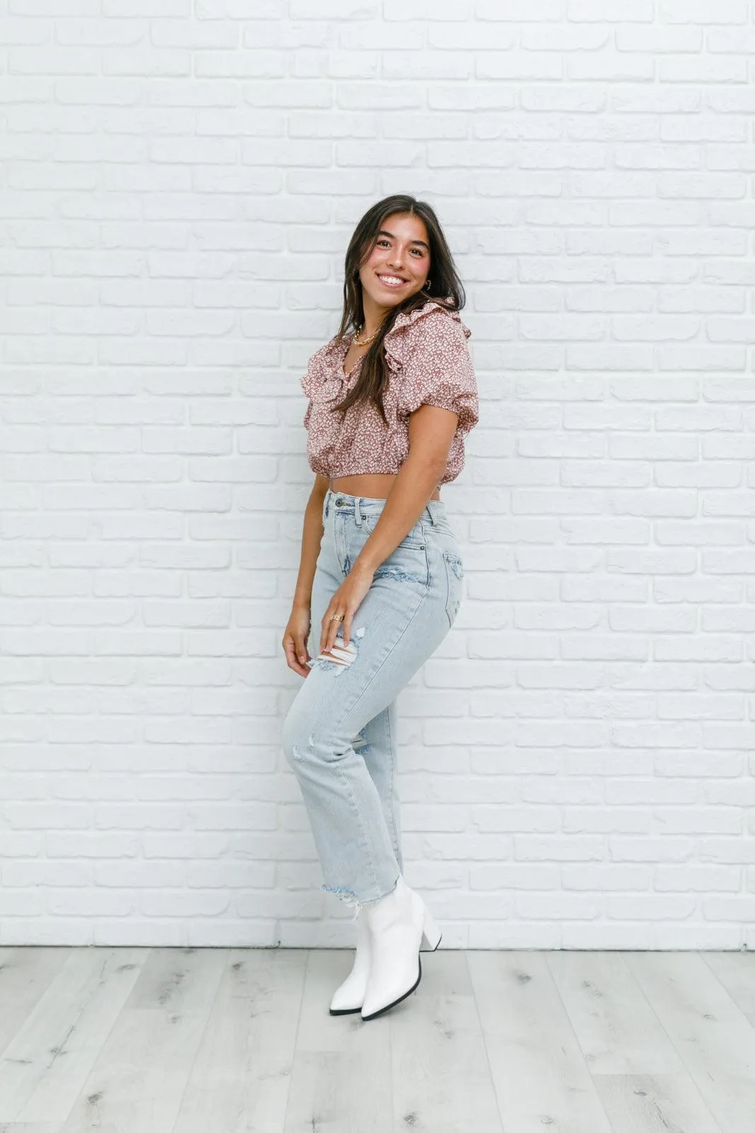 Hazel Blues® |  Golden Hour Top in Rose