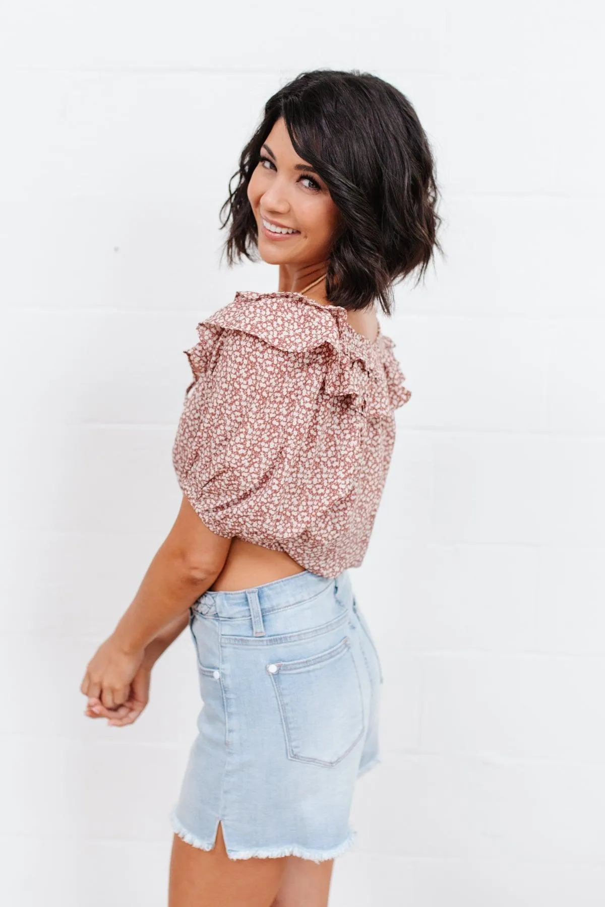 Hazel Blues® |  Golden Hour Top in Rose