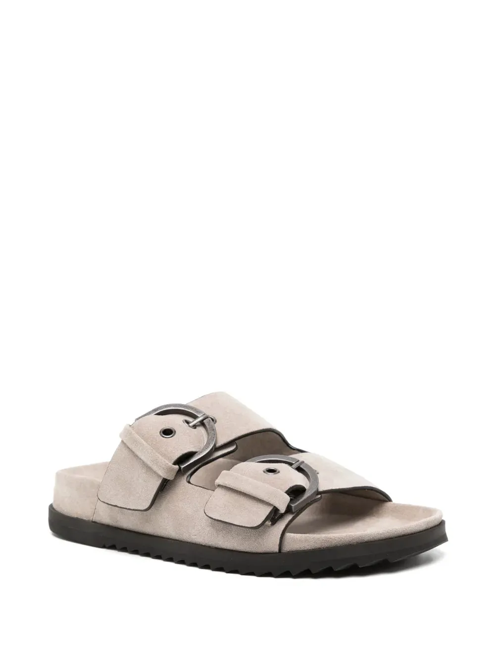 James Perse suede buckle slides