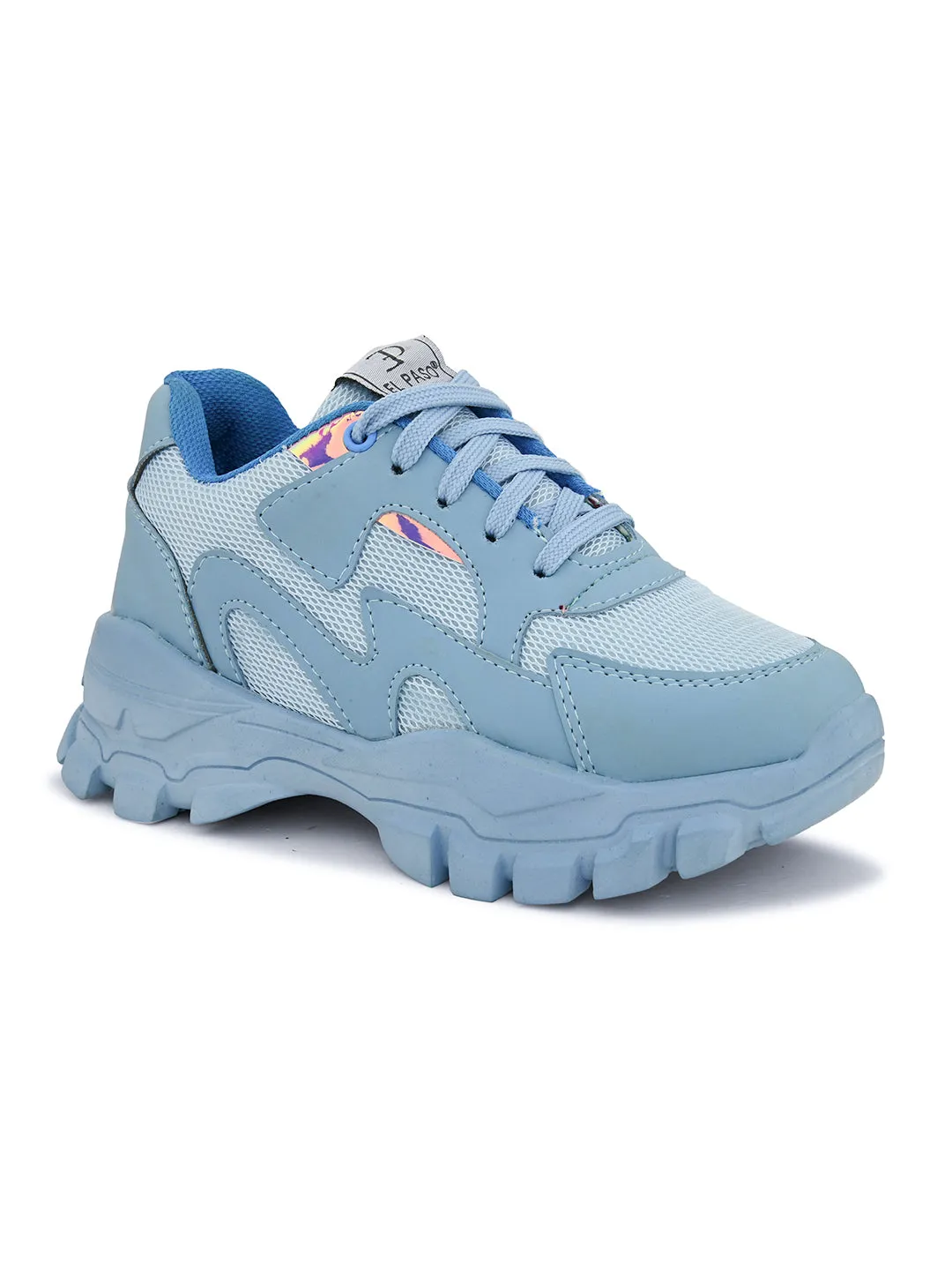 Lace-Ups Round Toe Women Sneakers
