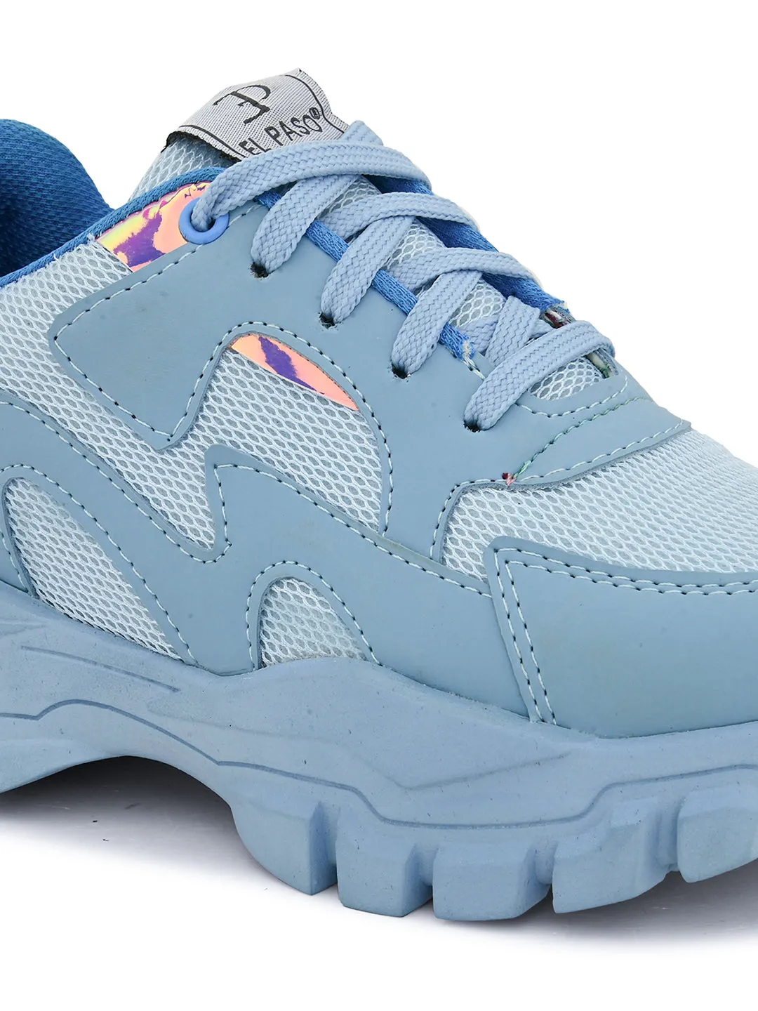 Lace-Ups Round Toe Women Sneakers