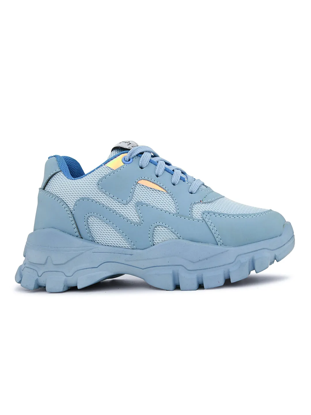 Lace-Ups Round Toe Women Sneakers