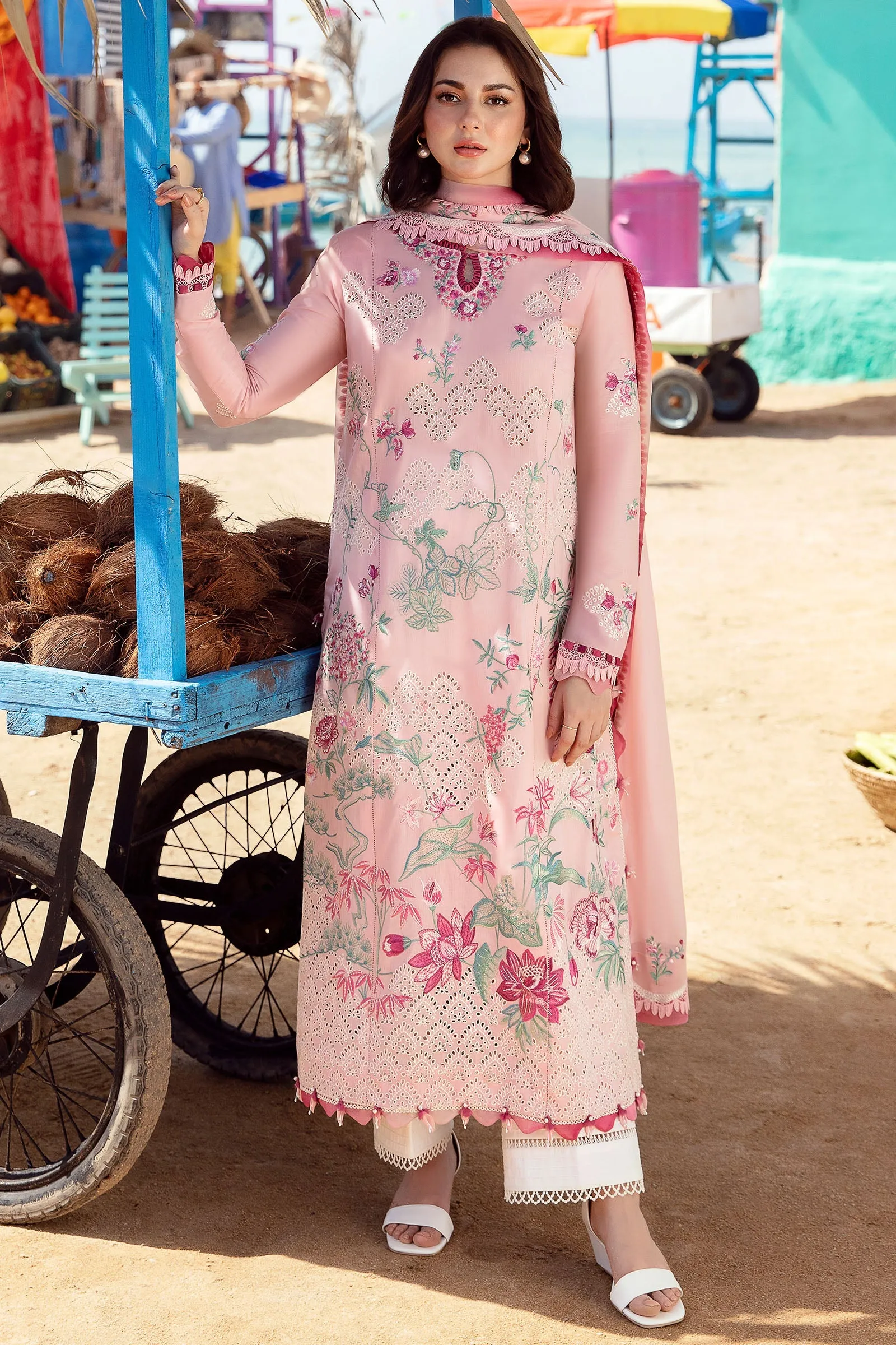 LANA (ZL23-04 B) | Zaha Lawn Collection 2023 | Embroidered Unstitched Lawn Suits