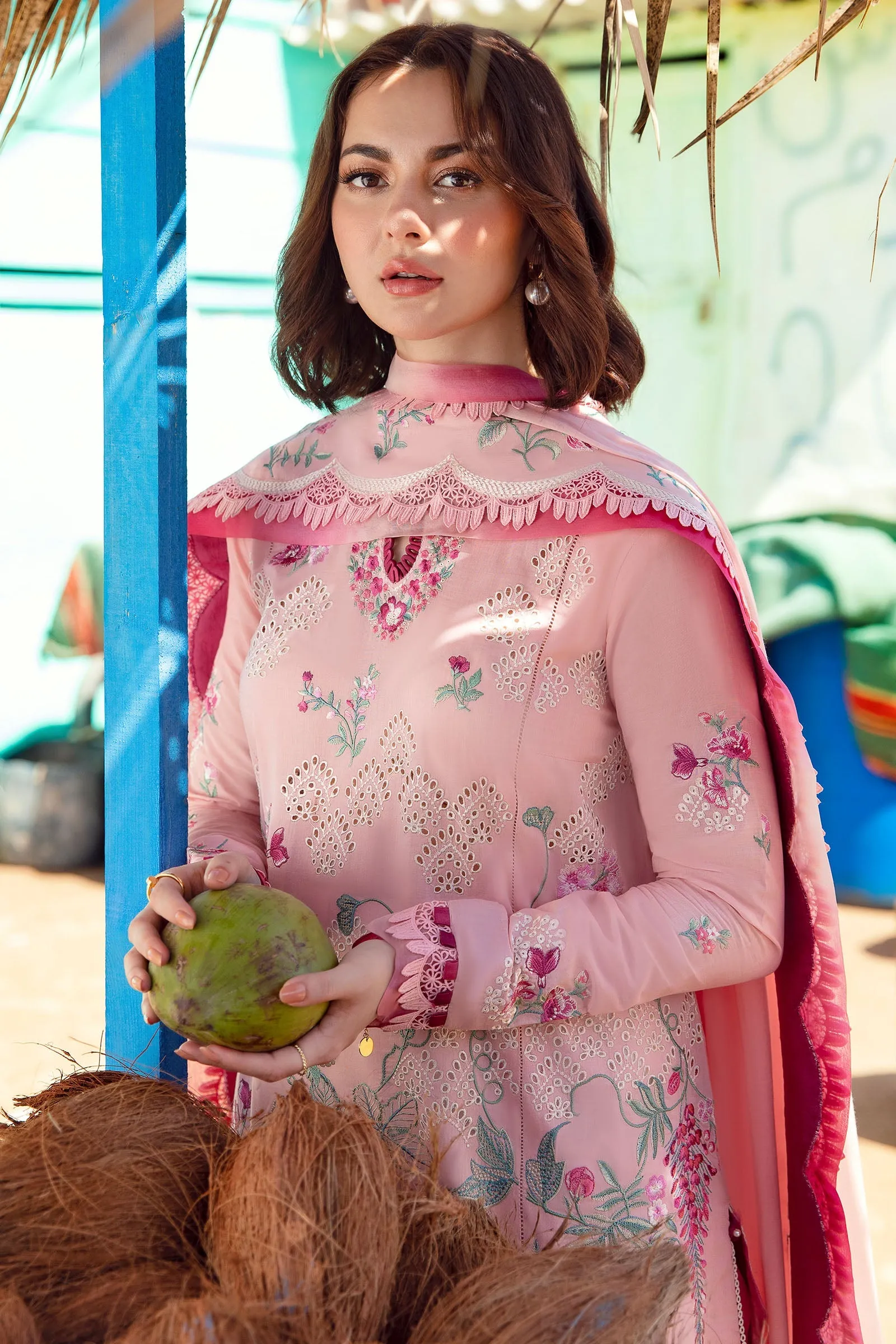 LANA (ZL23-04 B) | Zaha Lawn Collection 2023 | Embroidered Unstitched Lawn Suits