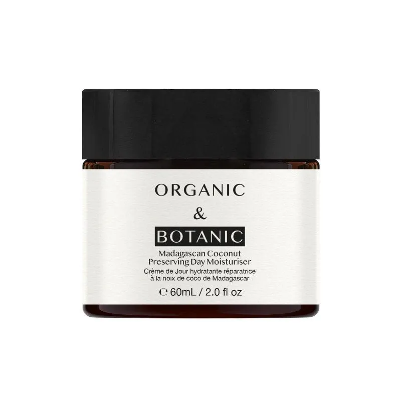 Madagascan Coconut Day Cream - 60ml - Lightweight Hydration, Antioxidant Protection, & Brightening with Vitamin C for Radiant Skin