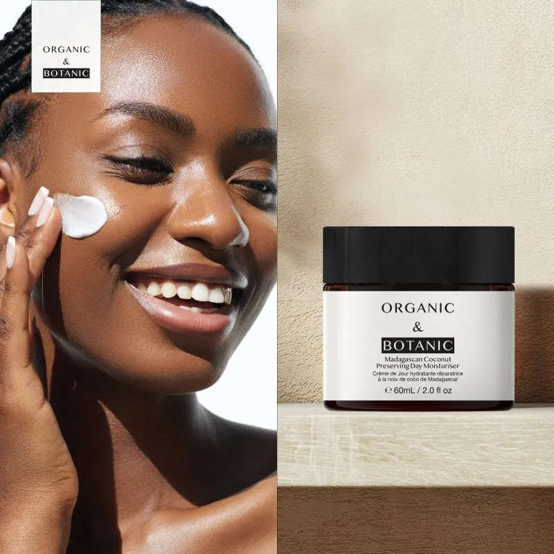 Madagascan Coconut Day Cream - 60ml - Lightweight Hydration, Antioxidant Protection, & Brightening with Vitamin C for Radiant Skin