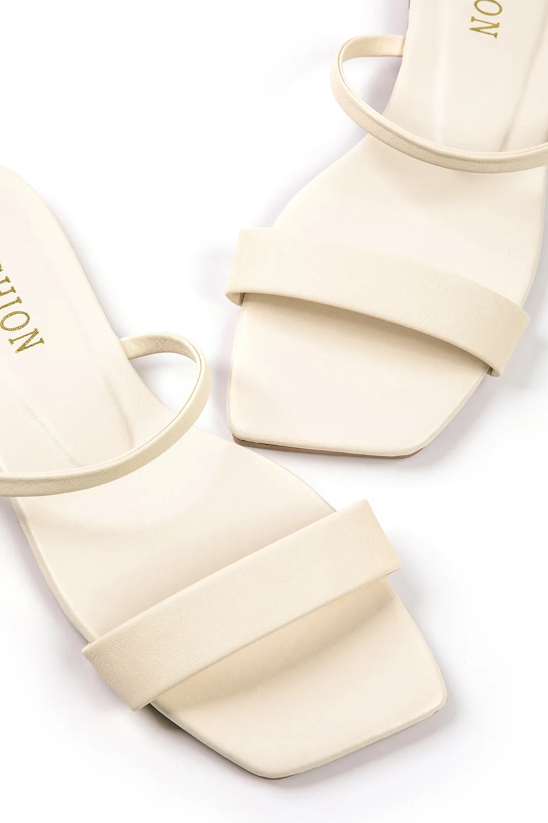 Maisie - Basic Square Toe Woman's Flat Slide Sandals