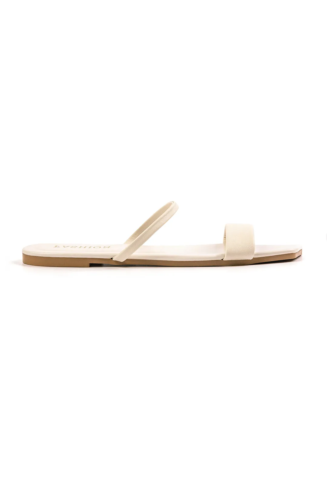 Maisie - Basic Square Toe Woman's Flat Slide Sandals
