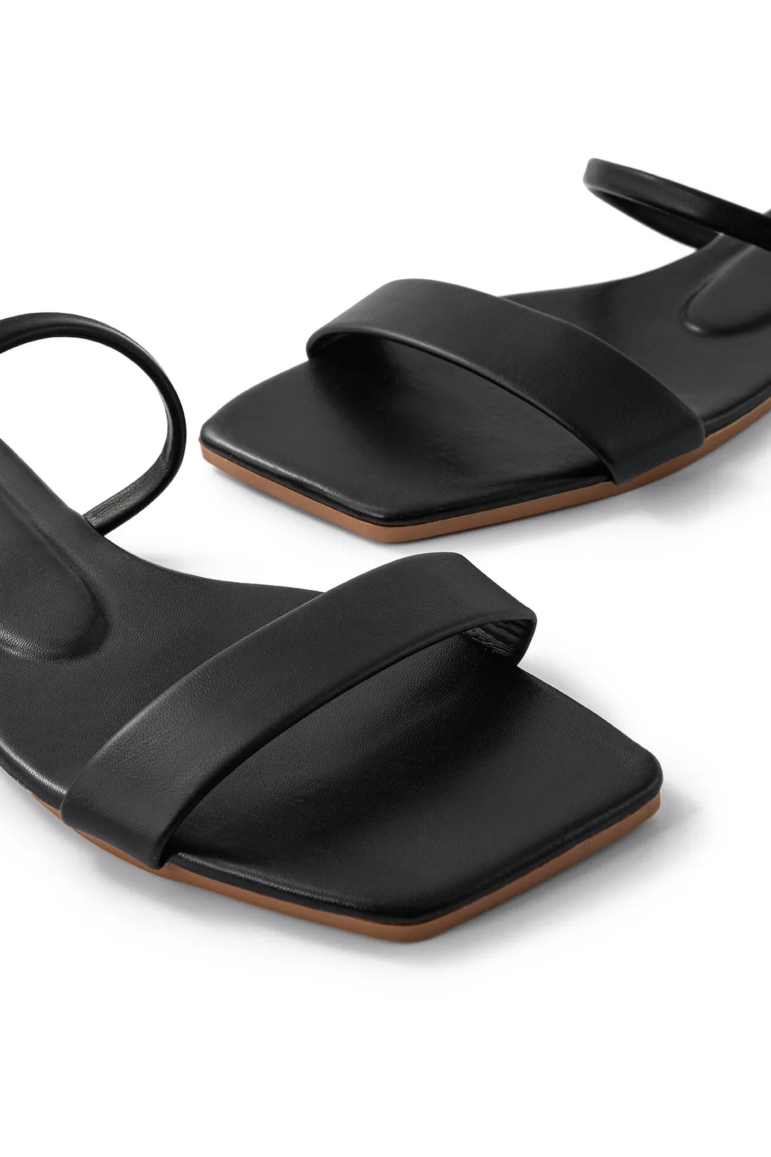 Maisie - Basic Square Toe Woman's Flat Slide Sandals
