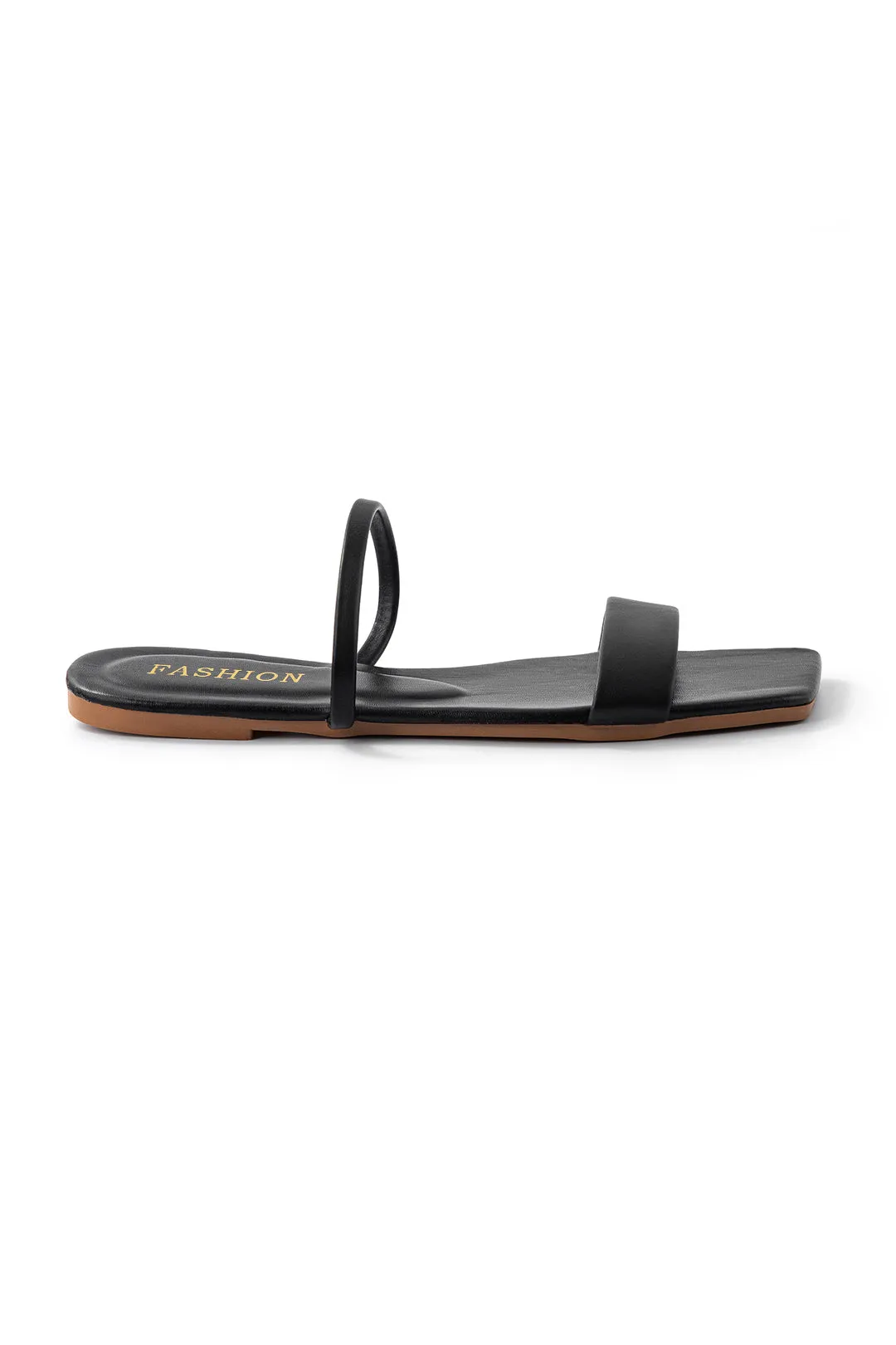 Maisie - Basic Square Toe Woman's Flat Slide Sandals
