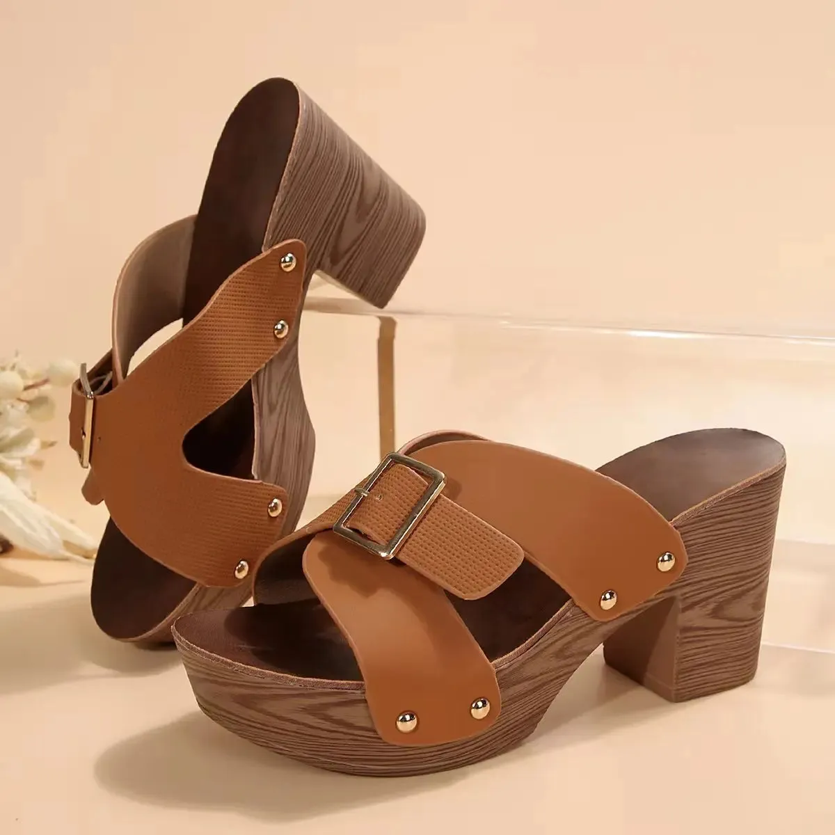 Mera - Stylish Buckle Sandals