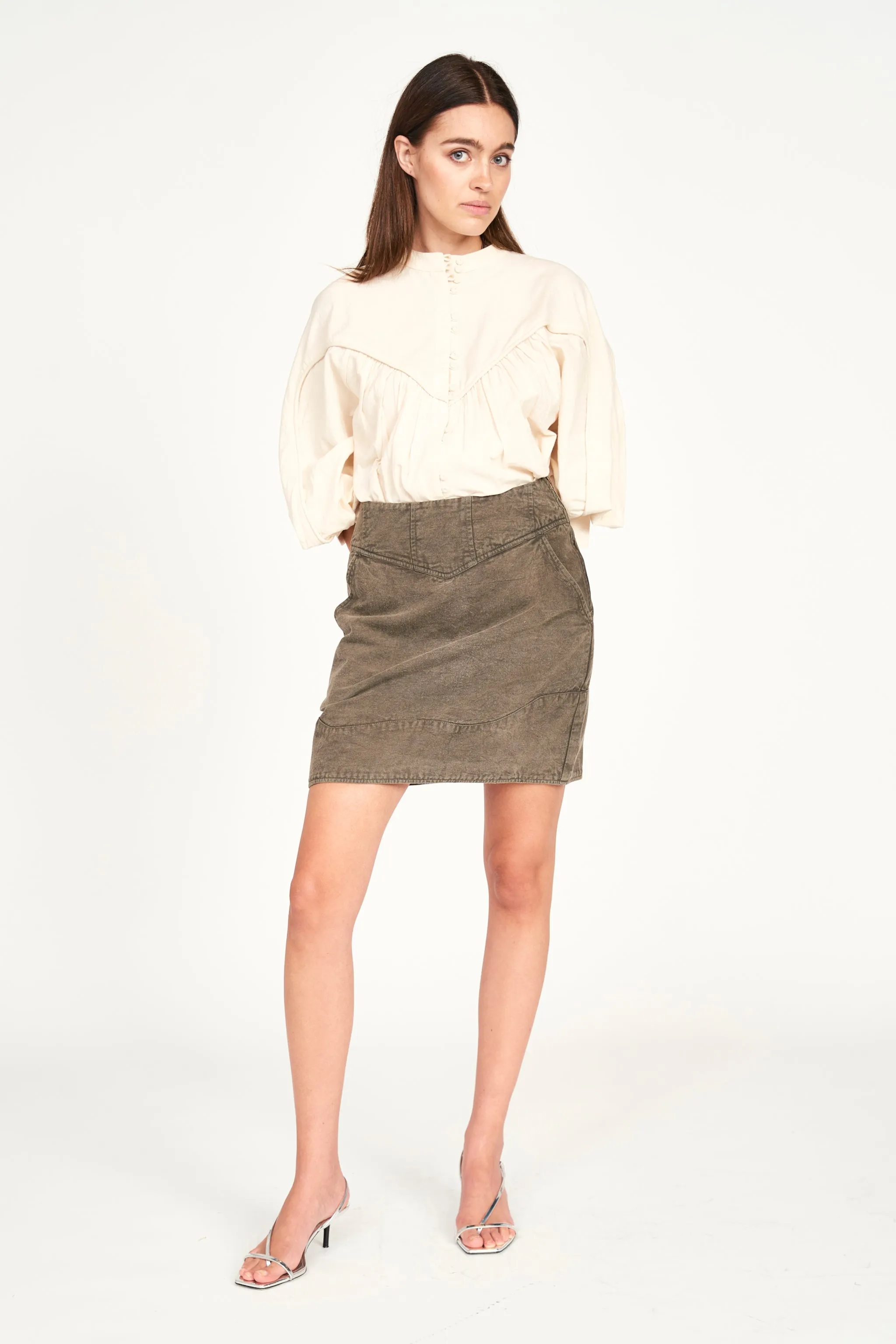 Midland Blouse in Oat
