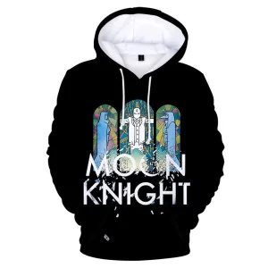 Moon Knight Cosplay Hoodie 3D Printed Hooded Sweatshirt Men Women Casual Streetwear Pullover