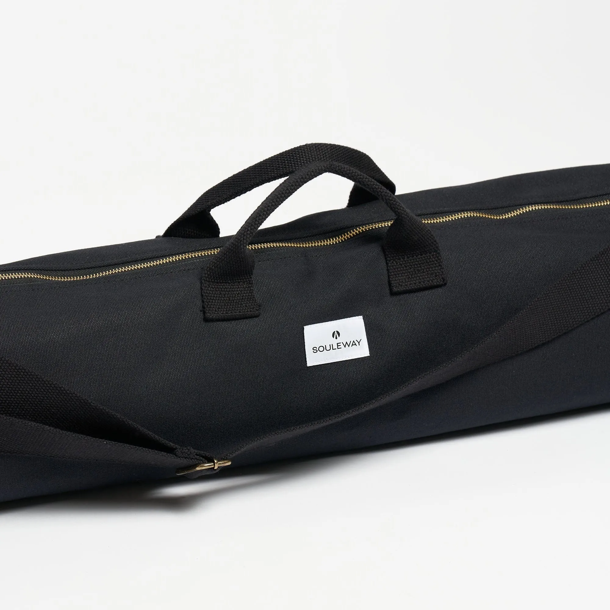 Natural Cotton Canvas Yoga Bag | Night Black