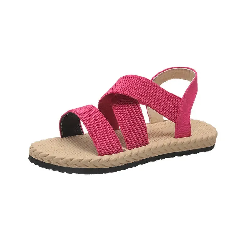 'Nayeli' Open Toe Flats