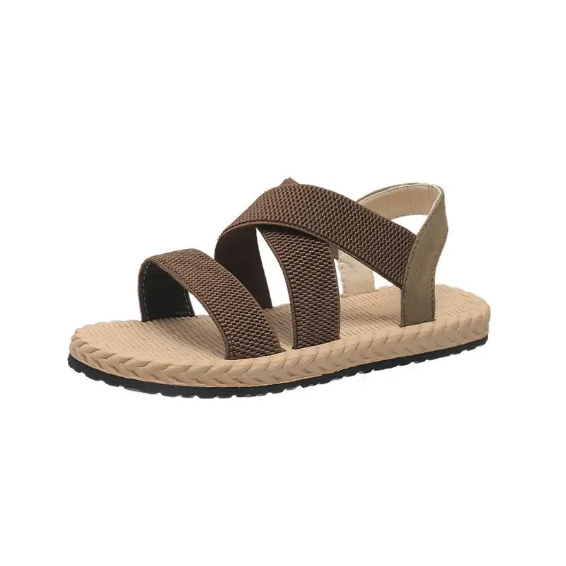 'Nayeli' Open Toe Flats