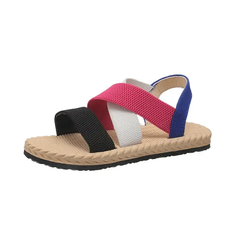 'Nayeli' Open Toe Flats