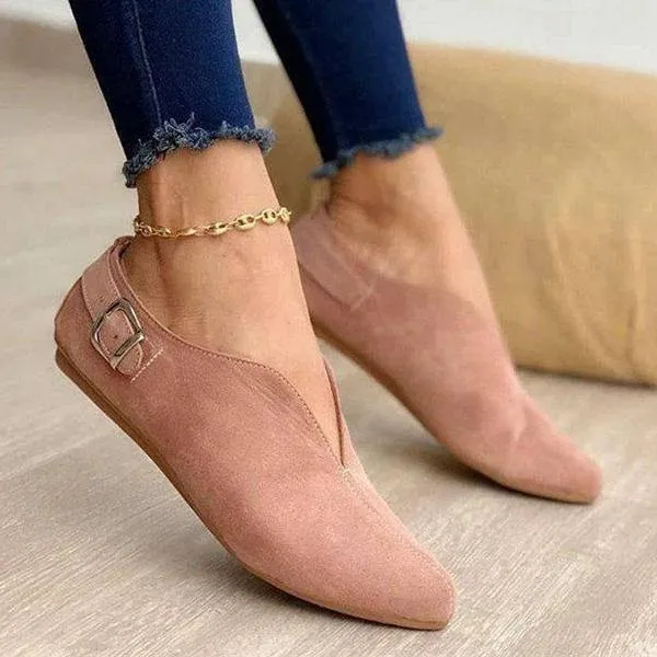Pointed Toe Suede Flats Shoes Sneakers Summer Sweet Flat Casual Shoes Zapatos Mujer Plus