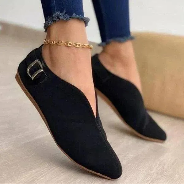 Pointed Toe Suede Flats Shoes Sneakers Summer Sweet Flat Casual Shoes Zapatos Mujer Plus