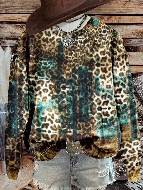 Printed Round-Neck Sweatshirt