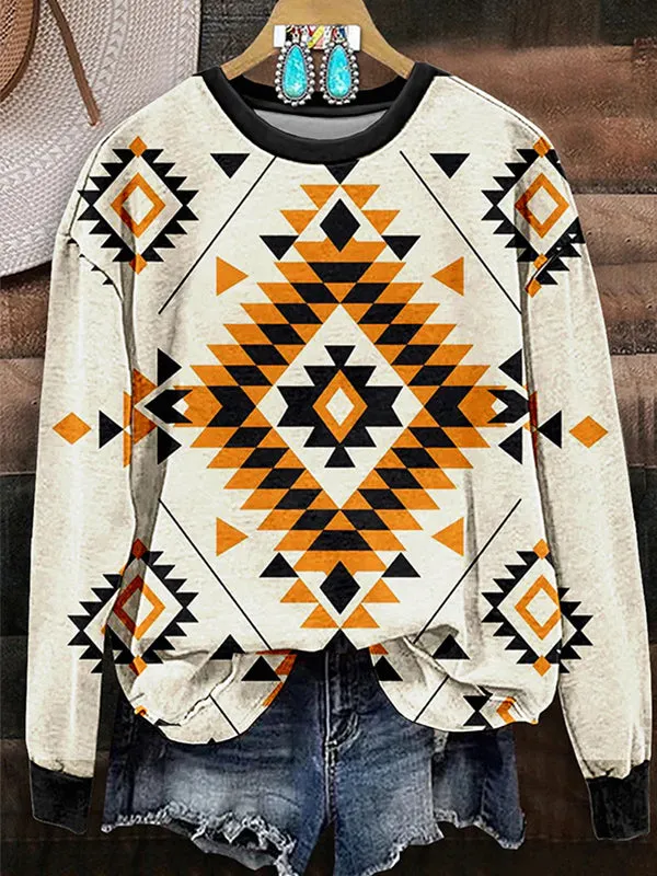 Printed Round-Neck Sweatshirt