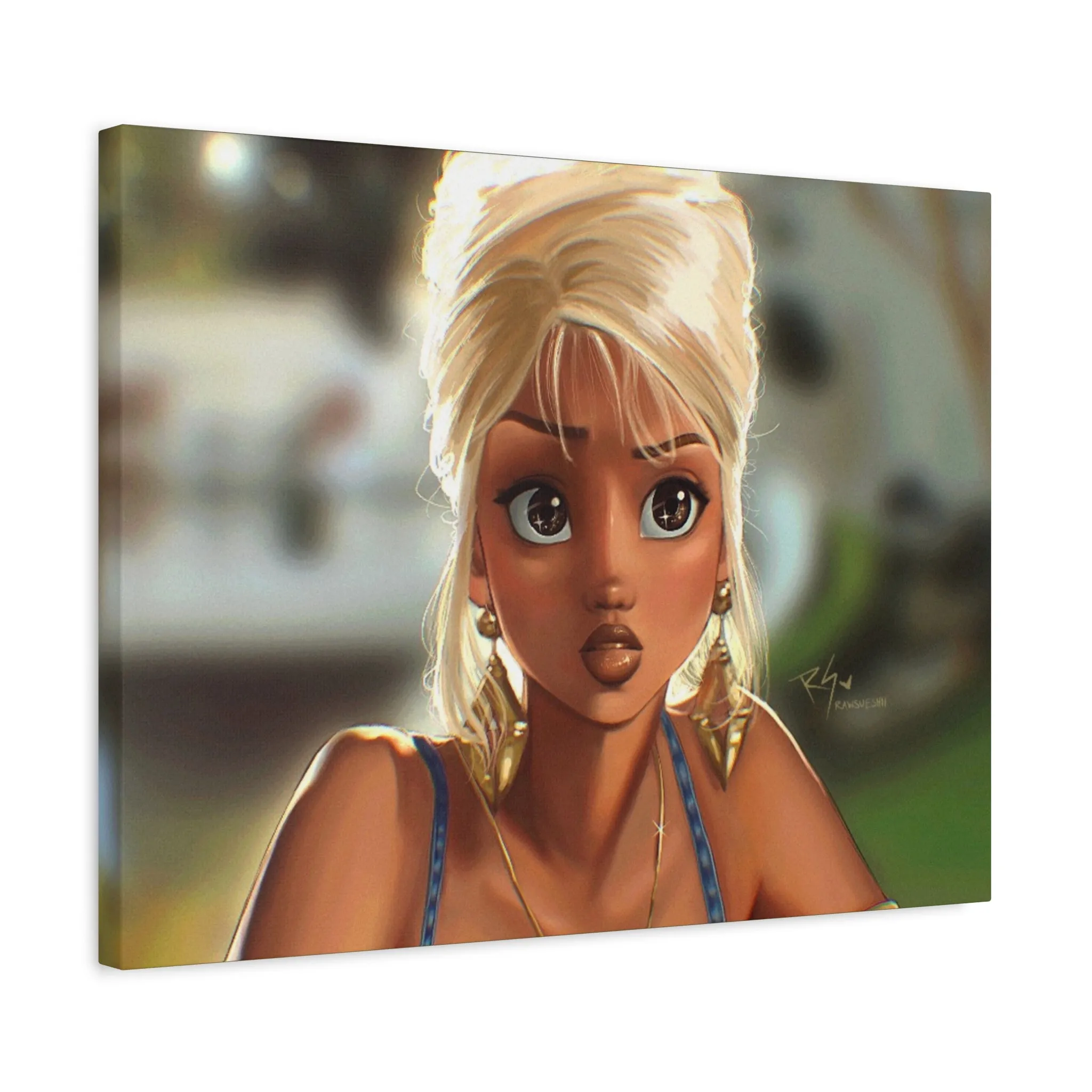 "Niecy" Halle Berry - Nostalgic 90s Matte Canvas, Stretched, 1.25"