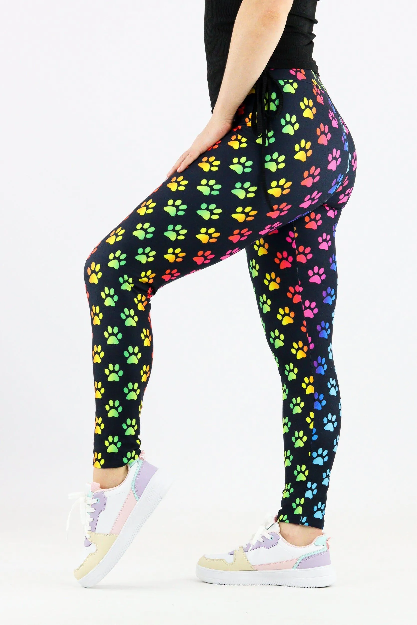 Rainbow Paws - Casual Full Leggings