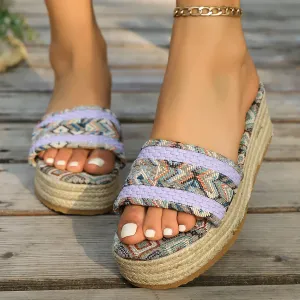 Rope Bottom Sponge Cake Sandals