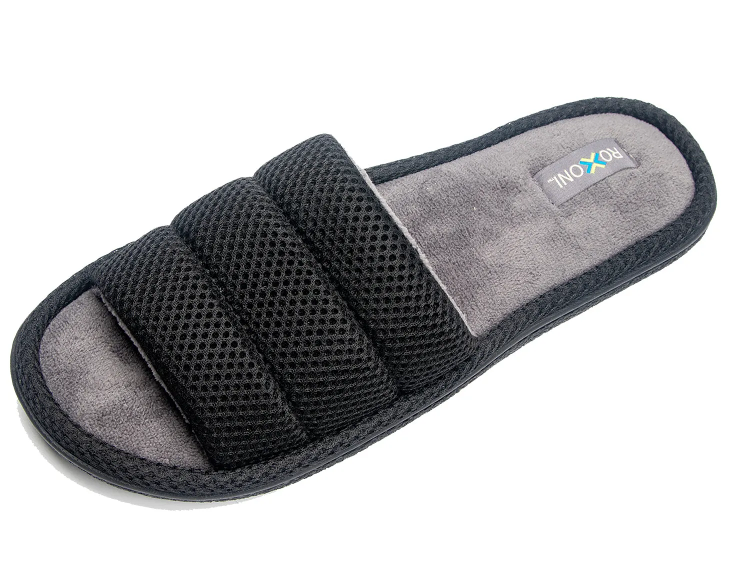 Roxoni Unisex Slippers for Men's Plush Slippers for Men Open Toe House Slipper