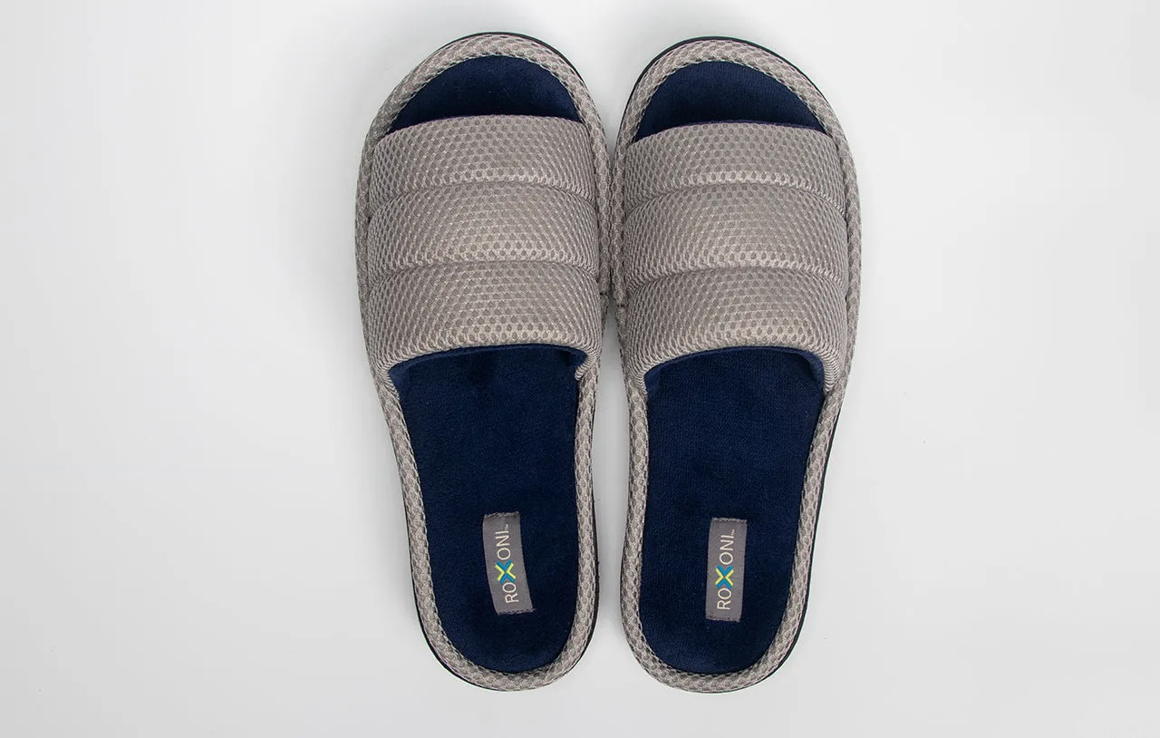 Roxoni Unisex Slippers for Men's Plush Slippers for Men Open Toe House Slipper