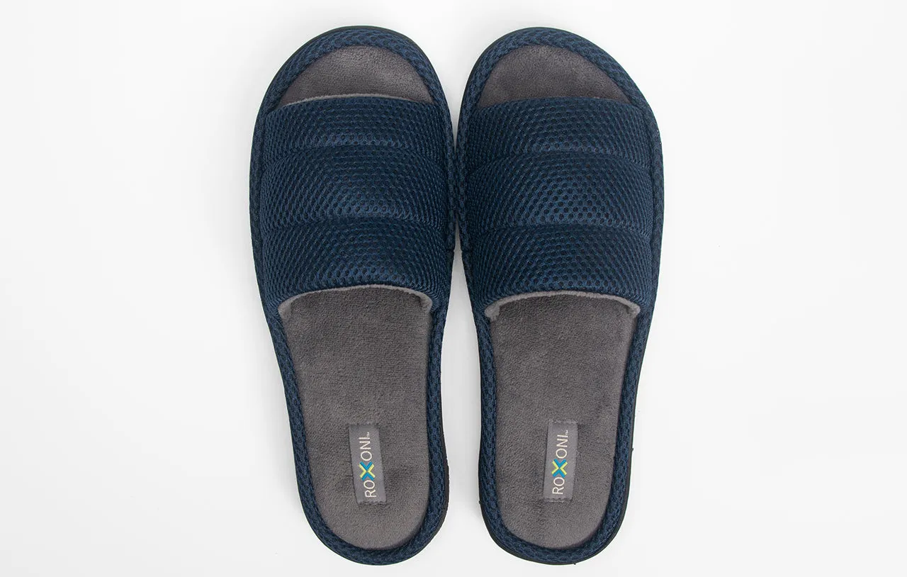 Roxoni Unisex Slippers for Men's Plush Slippers for Men Open Toe House Slipper