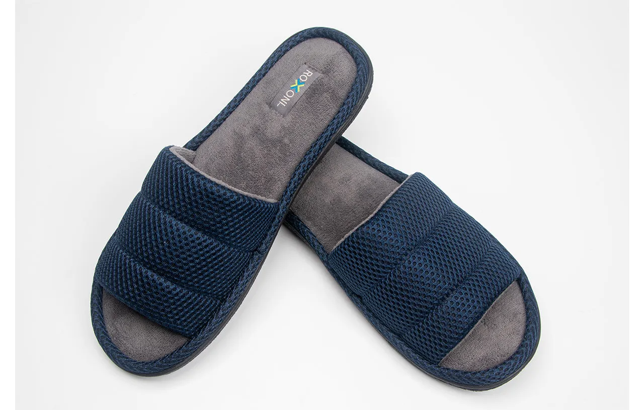 Roxoni Unisex Slippers for Men's Plush Slippers for Men Open Toe House Slipper