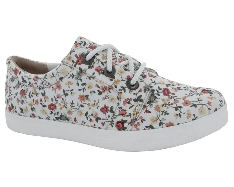 RUBY White Floral Canvas