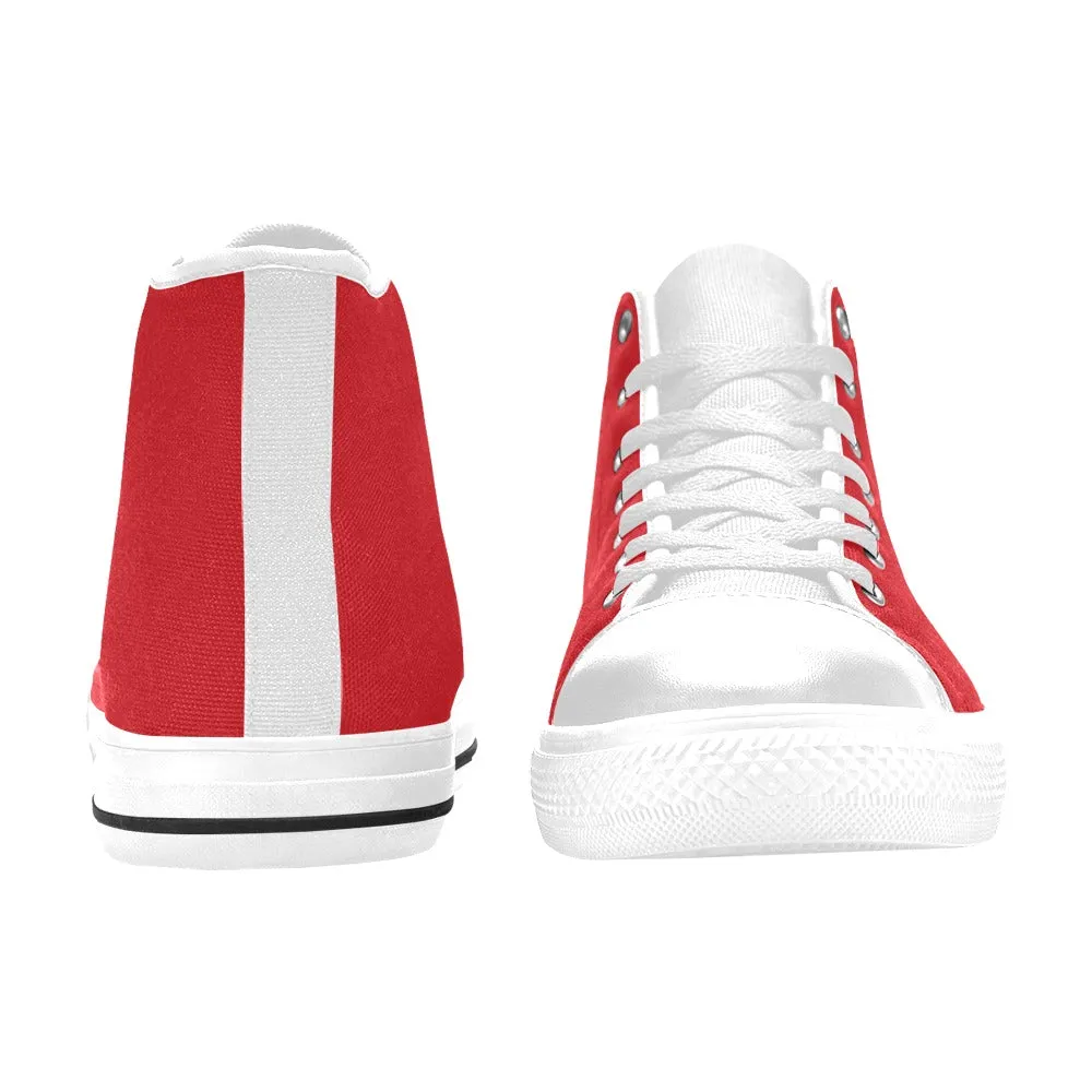 Rugrats Chuckie Red High Top Canvas Women's Shoes