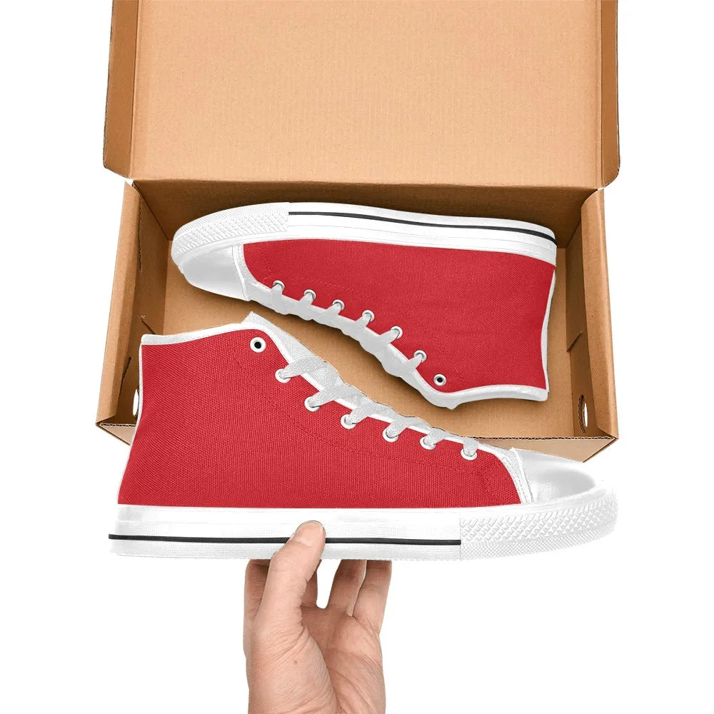Rugrats Chuckie Red High Top Canvas Women's Shoes